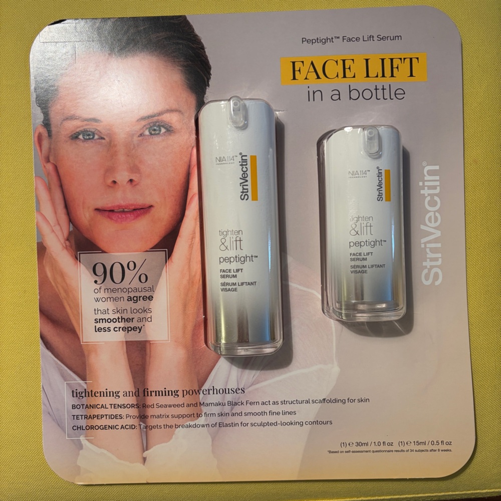 Strivectin 1 oz and 0.5 oz Tighten & Lift Peptight Face Lift Serums Brand New - Picture 7 of 7